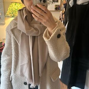 100% Alpaca Taupe Scarf